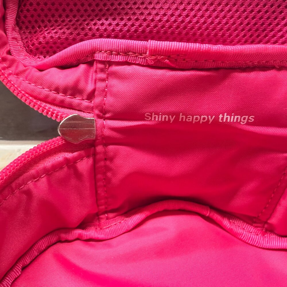 Lululemon "Be Happy" Daily Essentials Mini Pouch - Pink/Smiley - Picture 5 of 7